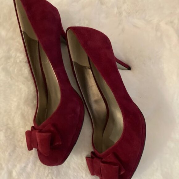 Brand New Jacques Vert Suede Women's Mid Heel Shoes - Picture 3 of 6
